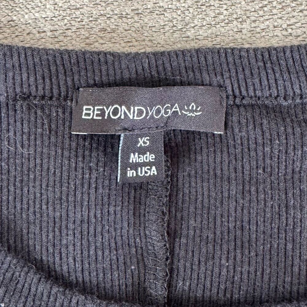 Beyond Yoga Ease Into It Midi Ribbed Tank Dress Black XS - Picture 7 of 9